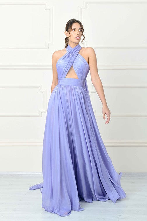 Look 08 - simple lilac maxi dress - JFC