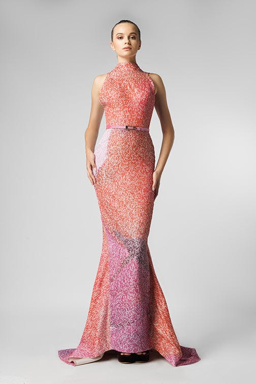 Look 28 - elegant maxi dress with side split - JFC